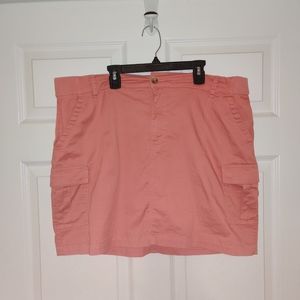 Lee Khaki Mid Rise Regular Fit Cargo Skort